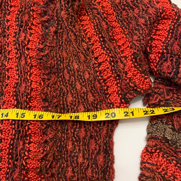 Colleen Toland Handknit Open Cardigan Medium lk Coogi - Picture 4 of 6